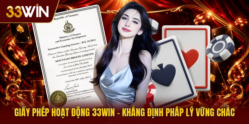Giấy Phép Hoạt Động 33win